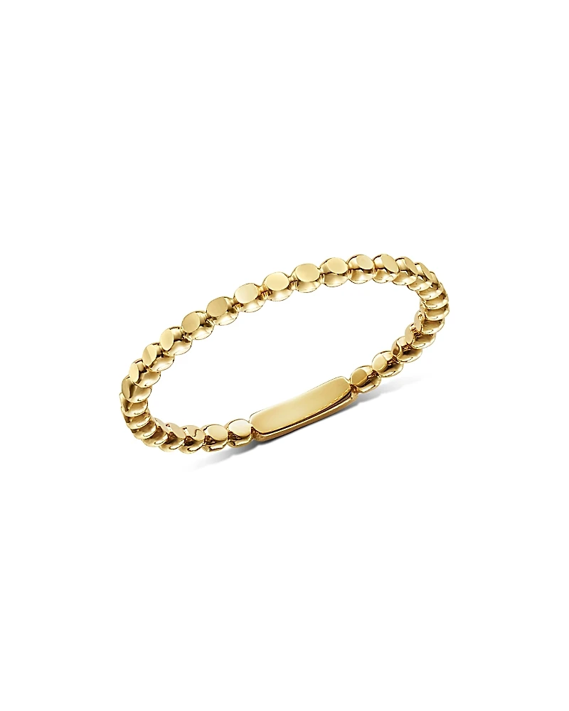 Moon & Meadow 14K Yellow Gold Polished Bead Band