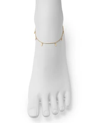 Disk Charm Ankle Bracelet in 14K Yellow Gold - Exclusive