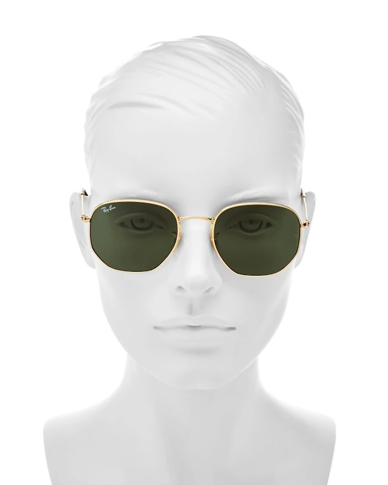 Unisex Icons Hexagonal Sunglasses