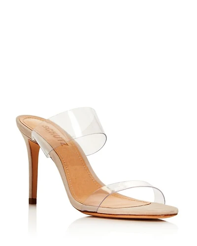 Women's Ariella Clear Strap High-Heel Slide Sandals