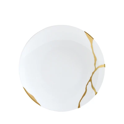 Bernardaud Kintsugi-Sarkis 24K Gold Coupe Salad Plate