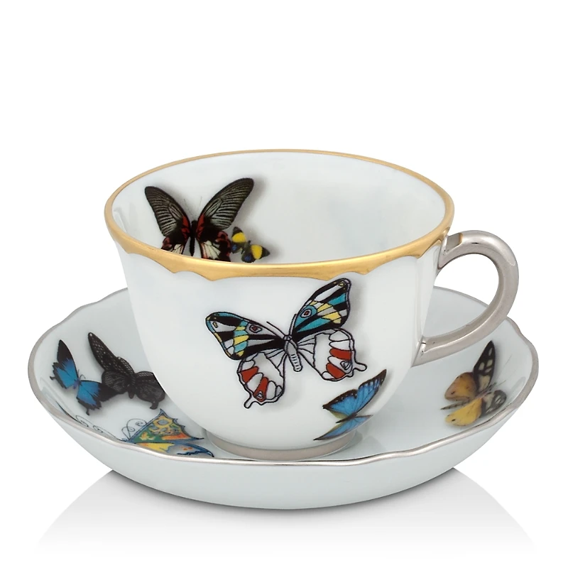 Vista Alegre Butterfly Parade by Christian Lacroix Espresso Cup & Saucer