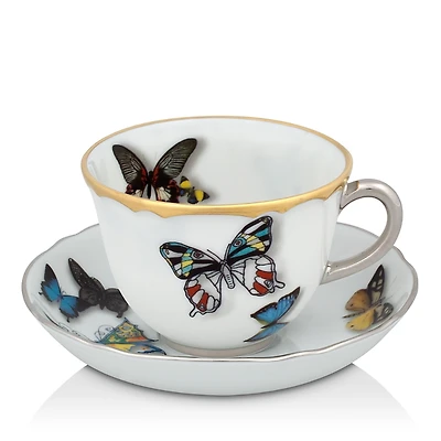 Vista Alegre Butterfly Parade by Christian Lacroix Espresso Cup & Saucer
