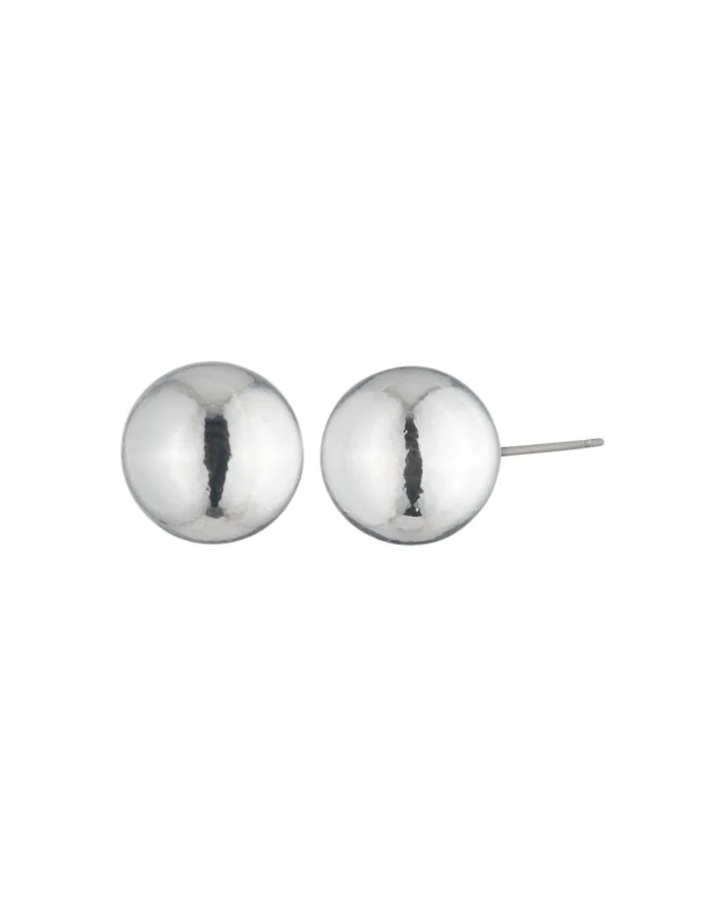 Large Sphere Stud Earrings