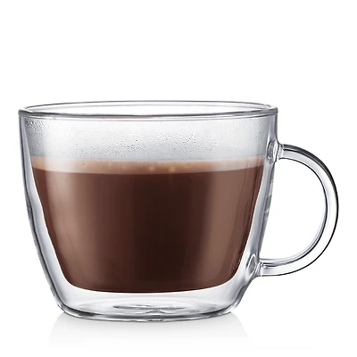 Bodum Bistro Double-Wall Cafe Latte Cup, Set of 2