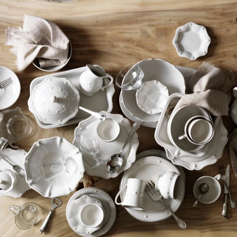 Berry & Thread French Panel Whitewash 4-Piece Setting