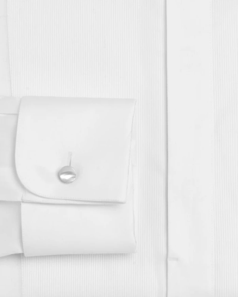Bib-Front Slim Fit Tuxedo Shirt