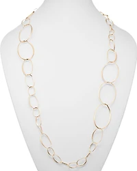18K Rose Gold Link Necklace, 43"