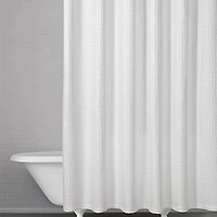 Kassatex Honeycomb Waffle Shower Curtain