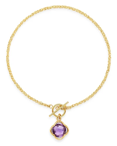 Bloomingdale's Fine Collection Amethyst Clover Bracelet
