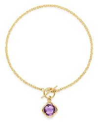 Bloomingdale's Fine Collection Amethyst Clover Bracelet