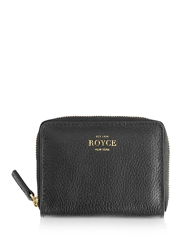 Leather Zip-Around Card Case