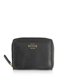 Leather Zip-Around Card Case