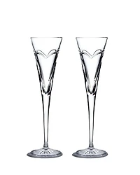 Wishes "Love & Romance" Toasting Flutes, Set of 2