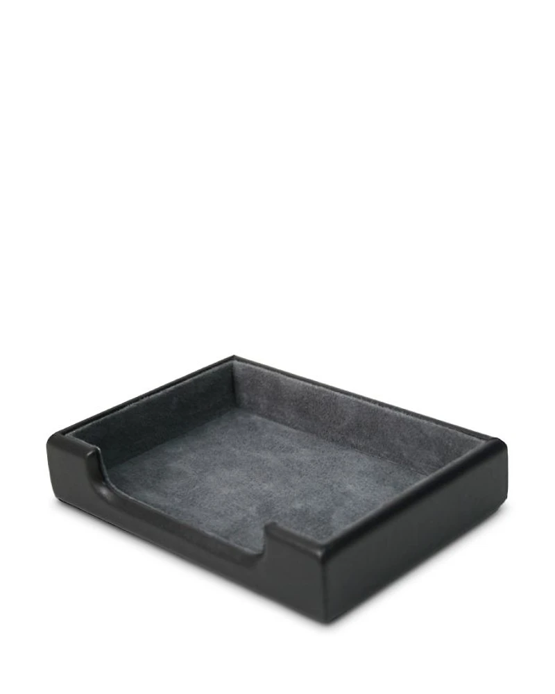 Leather Desktop Note Tray
