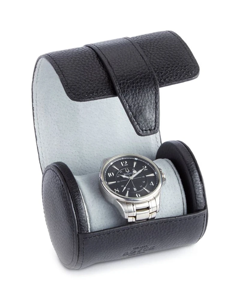 Leather Single Watch Travel Roll Case