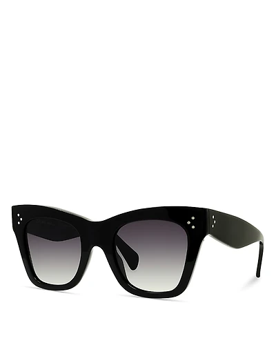Celine Polarized Square Sunglasses, 50mm
