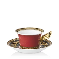 Rosenthal Versace Medusa Red Teacup & Saucer