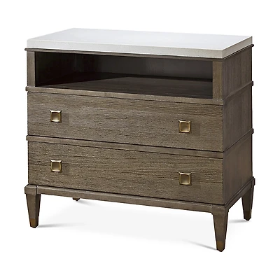 Bloomingdale's Leo Two-Drawer Nightstand