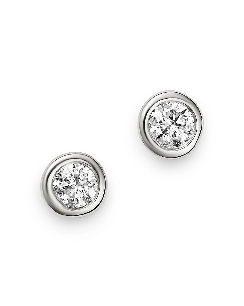 Bloomingdale's Fine Collection Diamond Bezel Set Stud Earrings