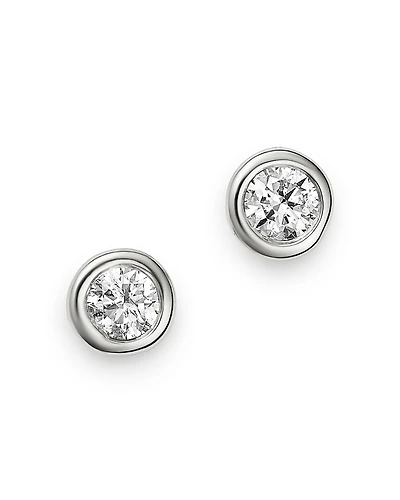 Bloomingdale's Fine Collection Diamond Bezel Set Stud Earrings