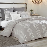 Peri Home Cut Geo Duvet Cover, Full/Queen