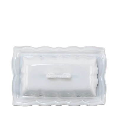 Vietri Incanto Stone Baroque Butter Dish