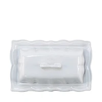 Vietri Incanto Stone Baroque Butter Dish