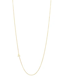 Zoe Lev 14K Yellow Gold Asymmetrical Initial Pendant Necklace