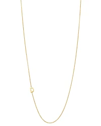 Zoe Lev 14K Yellow Gold Asymmetrical Initial Pendant Necklace
