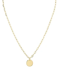 Circle Pendant Necklace, 18" - Exclusive