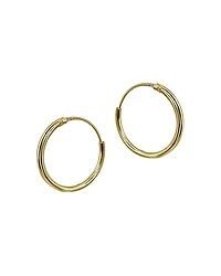 Hoop Earrings 18K Gold-Plated Sterling Silver or - Exclusive