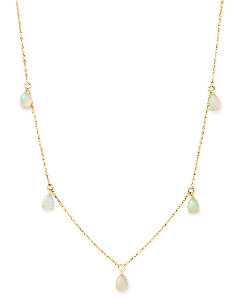 Bloomingdale's Fine Collection Opal Droplet Necklace