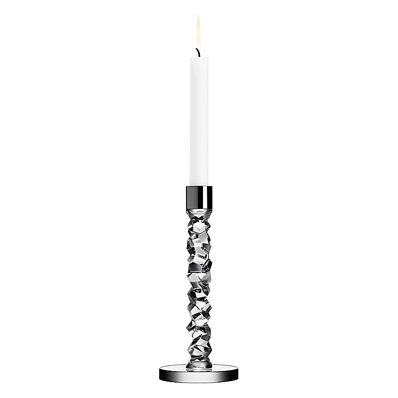 Orrefors Carat Candlestick, Pair
