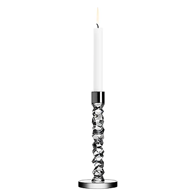 Orrefors Carat Candlestick, Pair