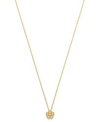 18K Yellow Gold Daisy Diamond Pendant Necklace, 17.5" - Exclusive