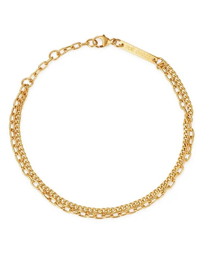 14K Yellow Gold Double-Chain Bracelet