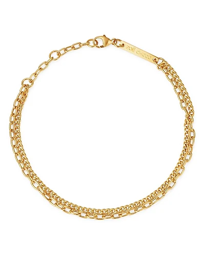 Zoe Chicco 14K Yellow Gold Double-Chain Bracelet