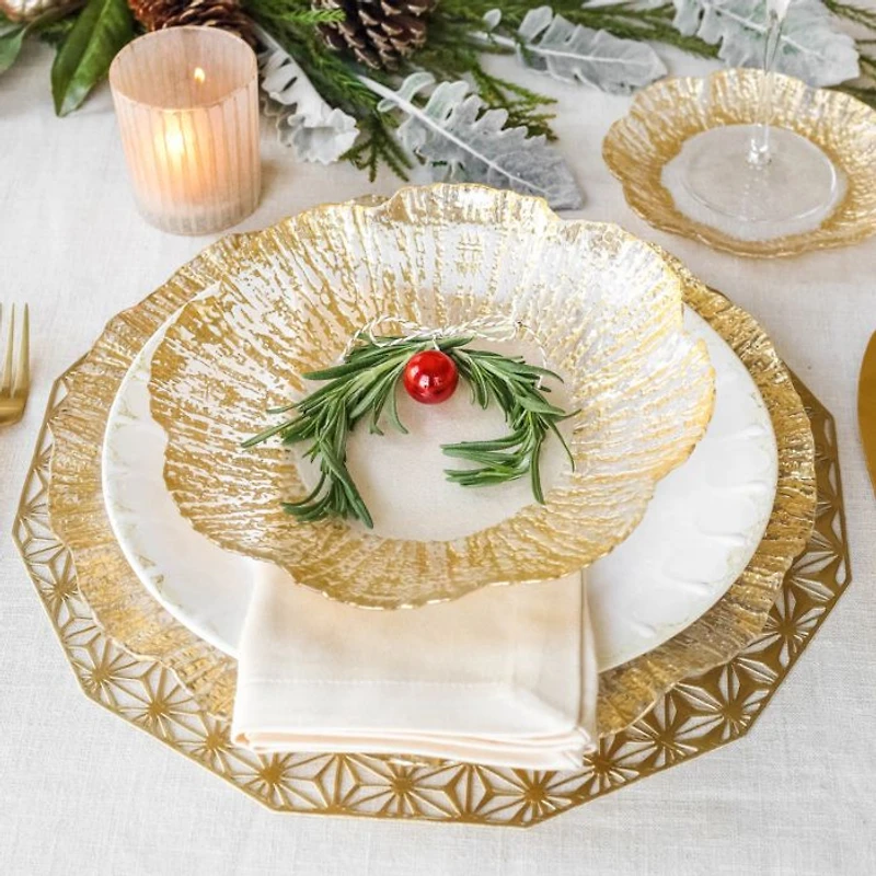 Rufolo Glass Round Platter