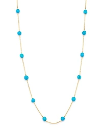 Bloomingdale's Fine Collection Turquoise Adjustable Station Necklace