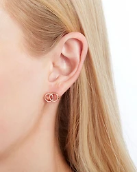 The Classics Interlink Earrings in Sterling Silver, Gold-Plated Sterling Silver or Rose Gold-Plated Sterling Silver