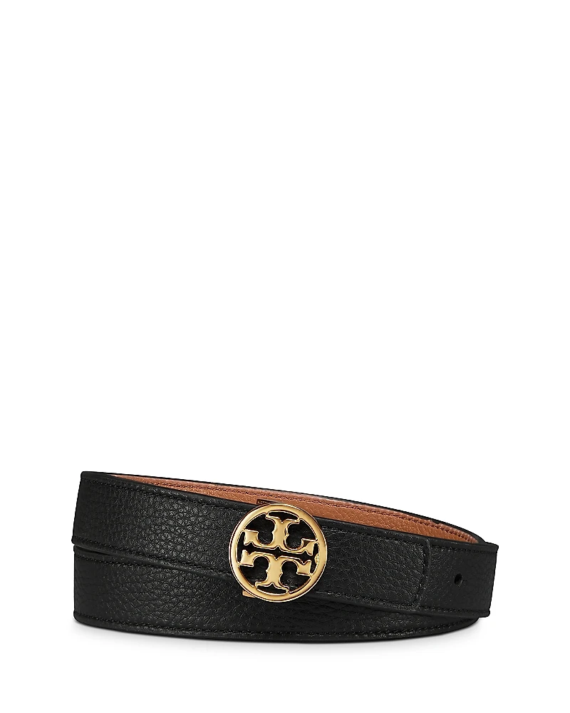 Tory Burch Reversible Leather Logo Belt