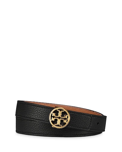 Tory Burch Reversible Leather Logo Belt