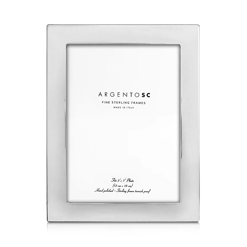 Argento Sc Castell Sterling Silver 5 x 7 Picture Frame