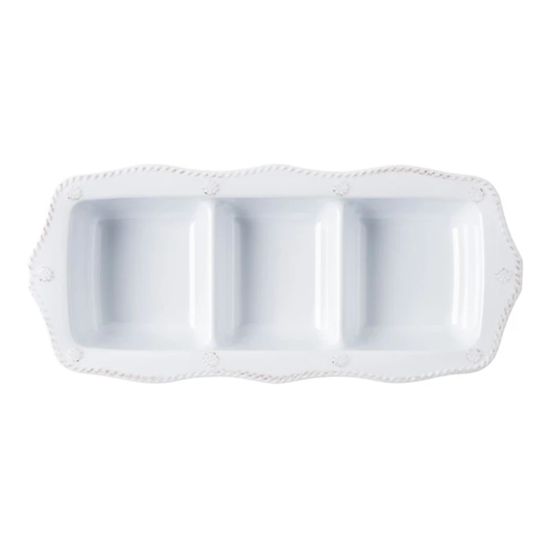 Berry & Thread Melamine Triple Section Server
