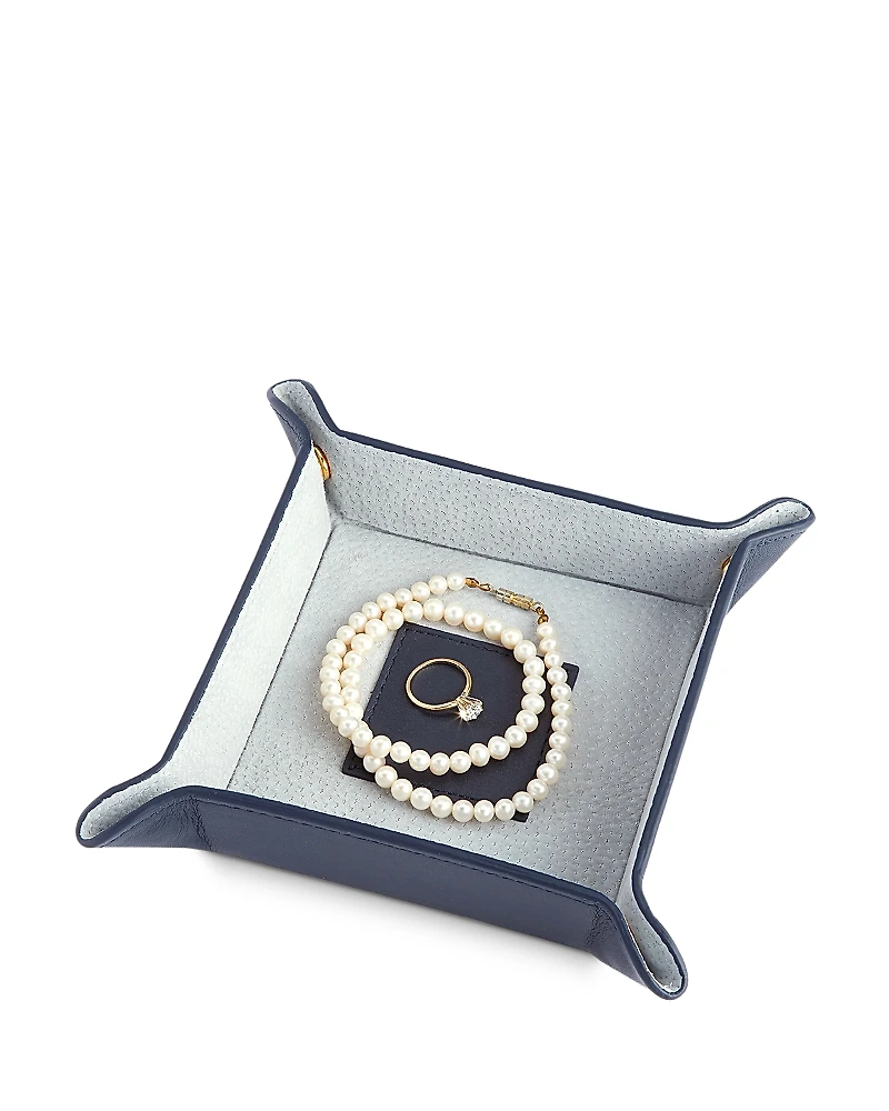 Royce New York Suede Lined Catch-All Tray