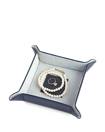 Royce New York Suede Lined Catch-All Tray