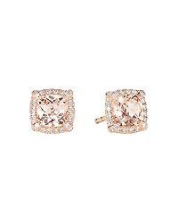 David Yurman Petite Chatelaine Pave Bezel Stud Earrings