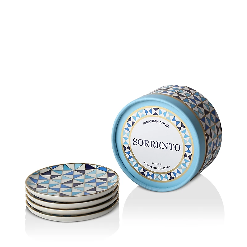 Jonathan Adler Sorrento Coasters, Set of 4