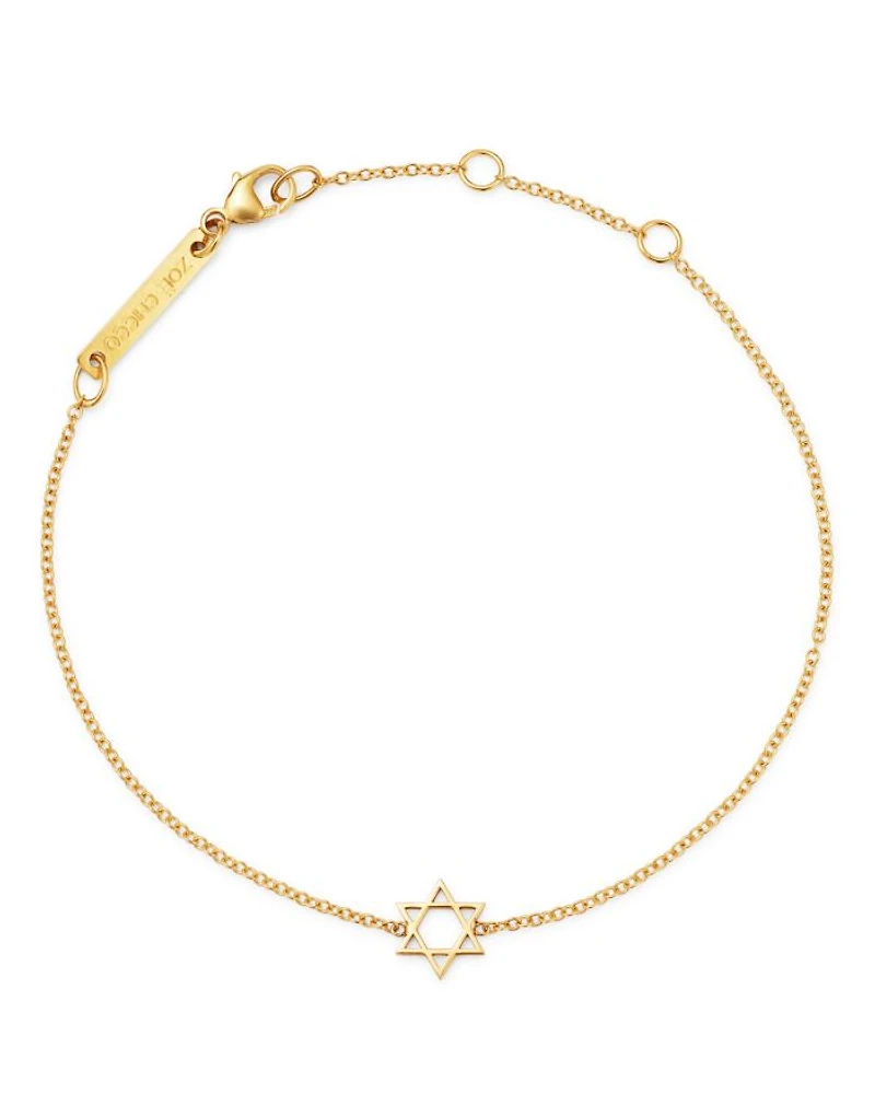 Midi Bitty Star Of David Centered Bracelet